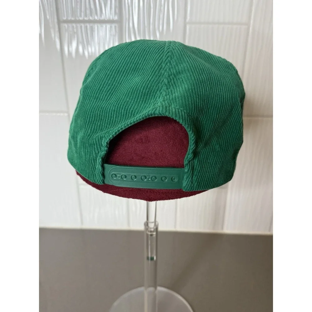 Vintage Salem Cigarettes Green Corduroy Snapback Hat Cap Promo 80-90s Gold Medal